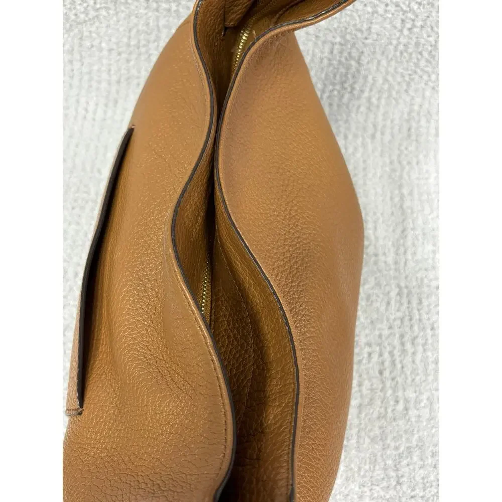 Michael Kors Brown Pebbled Leather Hobo Purse Shoulder Bag #76537
